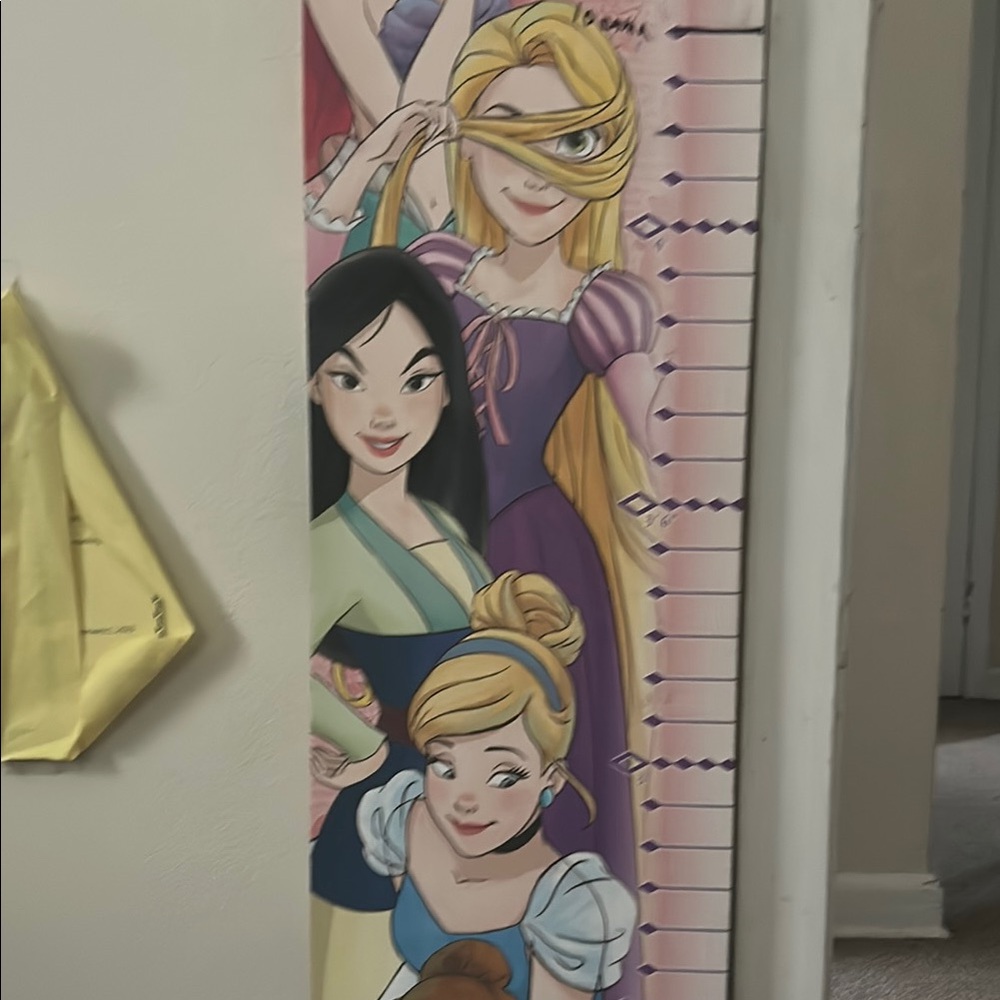 Disney Pink and Purple Princess Art Wall Decor